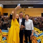Ana Vogrin, Borut Pahor, Miha Fekonja